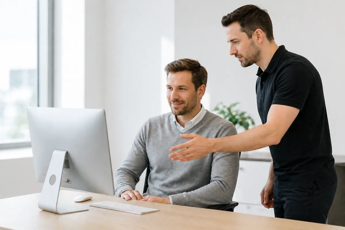 Hardware Übergabe und Mitarbeitereinweisung