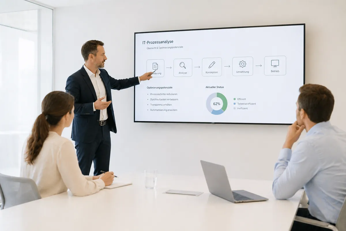 IT-Beratungsgespräch und Prozessanalyse